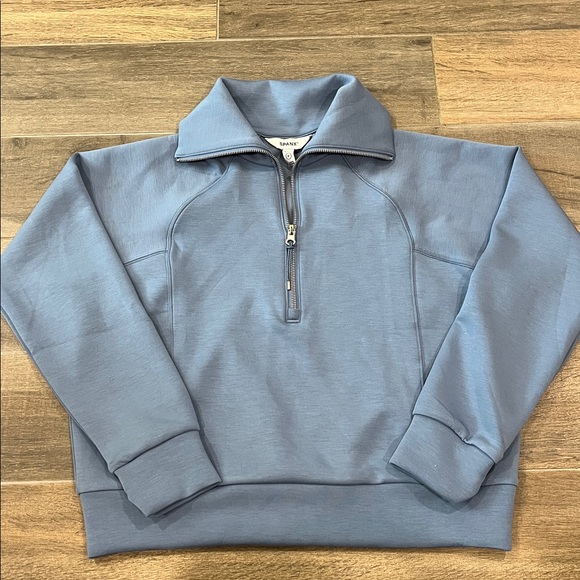 NEW Spanx AirEssentials Half Zip Top Sweatshirt Size Small - Picture 1 of 7